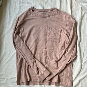 Madewell men’s cotton long sleeve pink